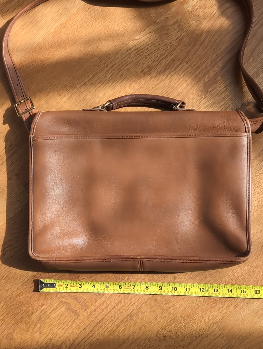 Vintage Coach Metropolitan Messenger Brief, British Tan, #5180 - Picture 4 of 13